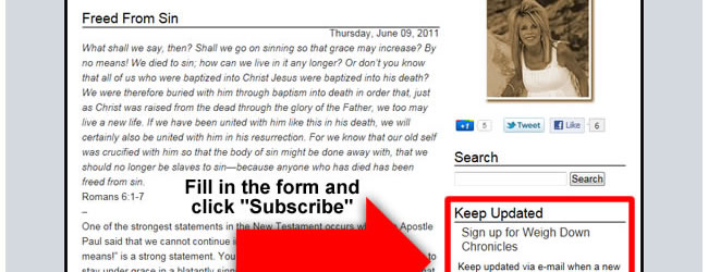 Subscribe to Weigh Down Chronicles