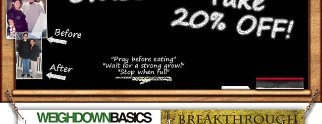 Weigh Down Ministries Online Store