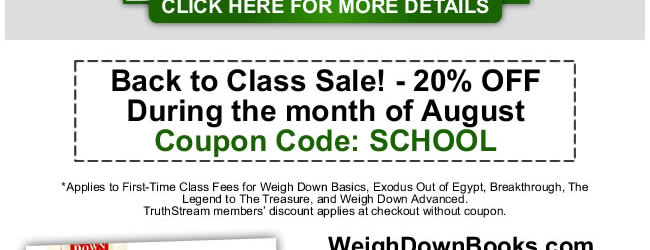 Sign up for Weigh Down Basics