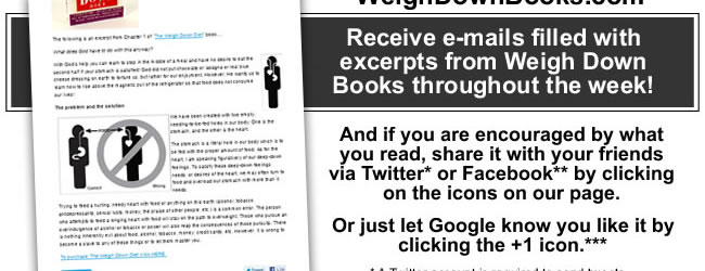Sign Up for Weigh Down Books