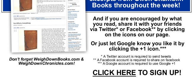 Sign up for e-mails from Gwen Shamblin Books