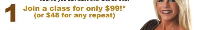 Join a class for 99 Dollars