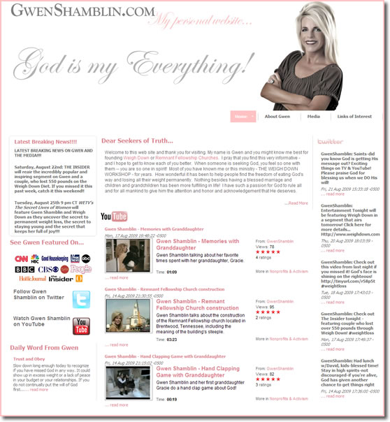 Gwen Shamblin Web Site
