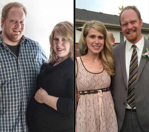 Nick and Jessica Enns Before and After Weigh Down